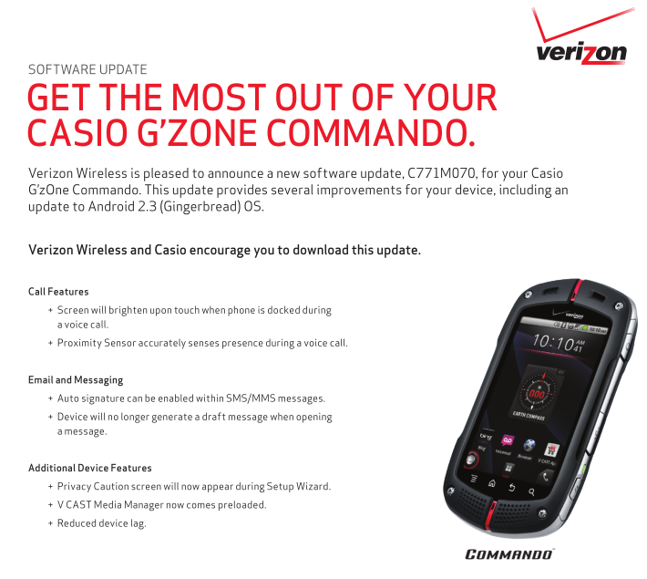 Casio C811 Manual Verizon